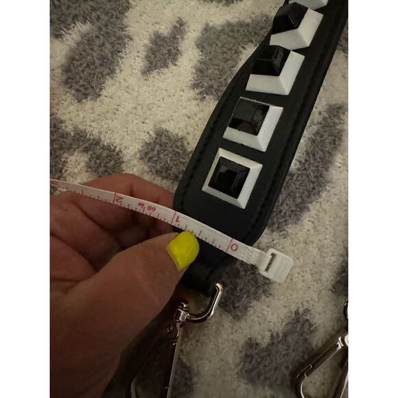 Add on bag/purse/pocketbook novelty strap black white red belt/strap - Picture 8 of 8